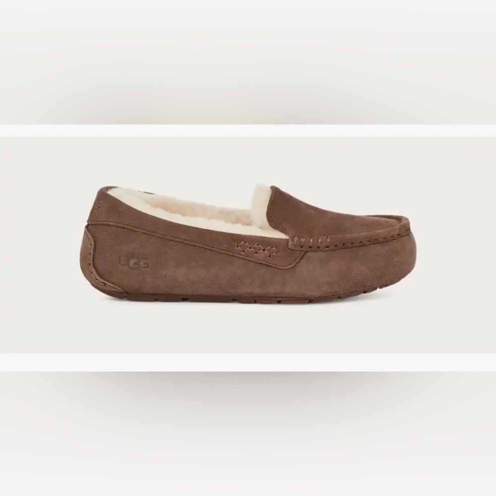 UGG Chestnut Suede Loafer with Cream Lining